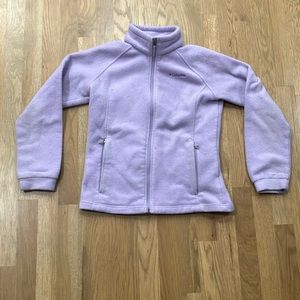 Columbia Girl’s Lavender Purple Polyester Benton Springs Outdoor Fleece Jacket